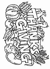 Thanksgiving Coloring Pages Happy Print Color Kids sketch template