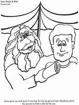 Bible Coloring Pages Wife Finds Isaac Info sketch template