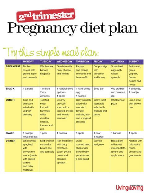 diet plan   trimester pregnancy diet plan