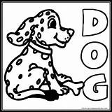 Dog Coloring Spotted Word Pages Kids Search Printables Print Activities sketch template