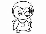 Piplup Pokemon Pikachu Kleurplaat sketch template