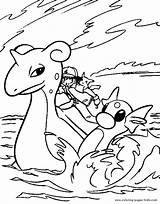 Lapras Pokemon sketch template