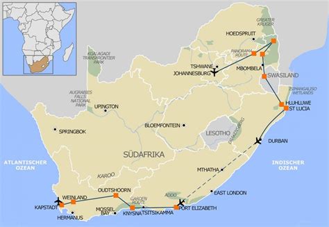 highlights suedafrika  wochen rundreise mit reiseroute kosten