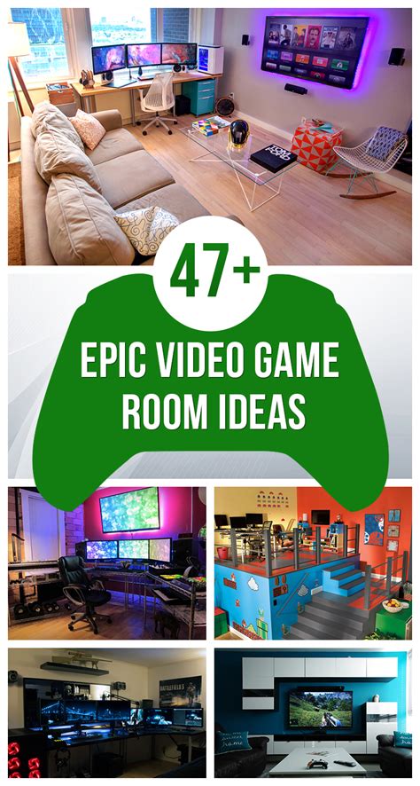 47 Epic Video Game Room Decoration Ideas For 2016