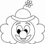 Clown Clipart Clip Coloring Face Cartoon Pages Outline Circus Color Fill Hat Specific Good Pumpkin Clipartbest Only Part Cliparts Kids sketch template