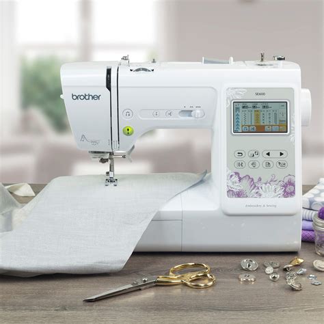 brother se sewing  embroidery machine  designs  built  stitches computerized