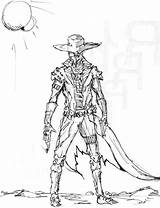 Hunter Bounty Wars Star Coloring Sketch Bossk Template sketch template