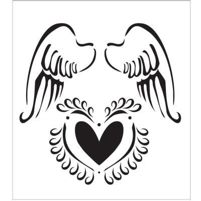 angel wings stencil  printable templates  crafts