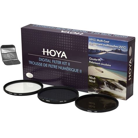 hoya mm digital filter kit ii  uv hmc circular polarizer  ndx  neutral density