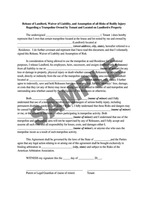trampoline waiver form  home  airslate signnow