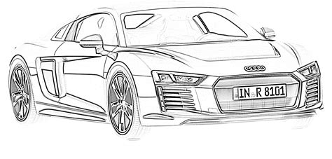 sports car sketch sketch coloring page