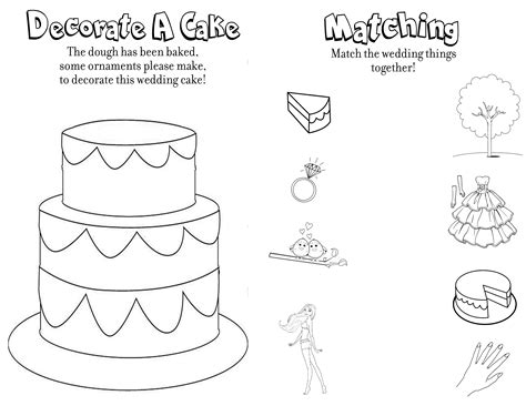 wedding coloring  activity book