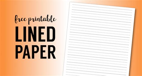 printable lined paper handwriting paper template paper trail