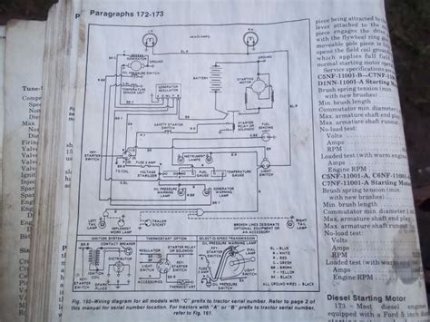 ford diesel tractor wiring diagram
