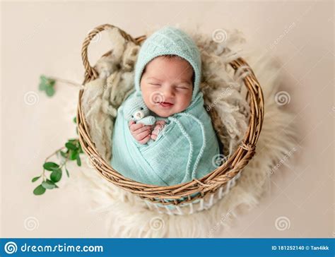 funny newborn smiling  dream stock photo image  baby pose