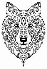 Coloring Pages Wolves Wings Getcolorings sketch template