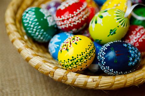 traditional easter eggs  stock photo public domain pictures