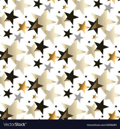 gold star pattern royalty  vector image vectorstock