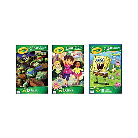 crayola giant coloring book nickelodeon      pad   pages
