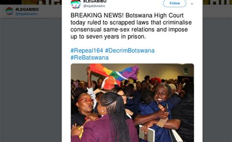celebrations and hope for equality after historic botswana ruling