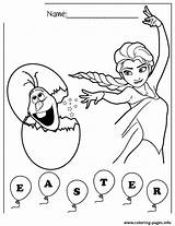 Frozen Coloring Easter Pages Colouring Theme Disneys Printable sketch template