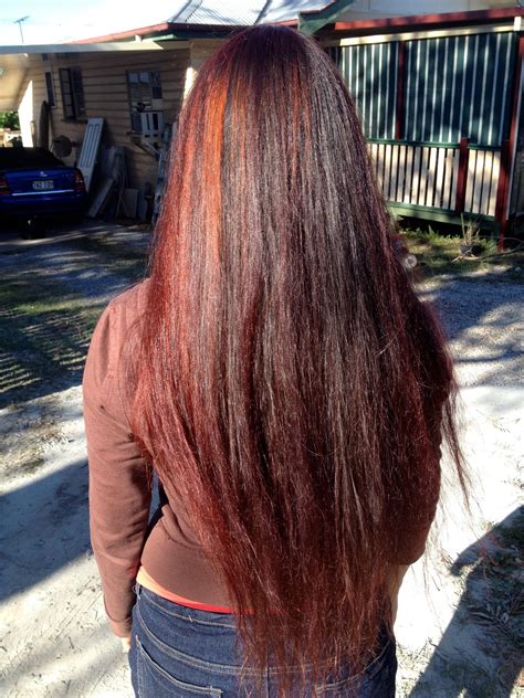 brown hair dye  red