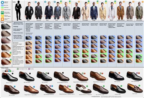 visual guide  matching suits  dress shoes business insider