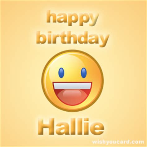 happy birthday hallie   cards
