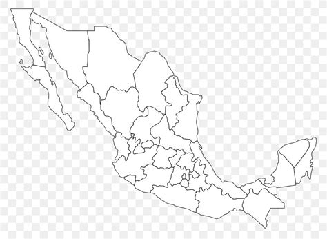 mexico blank map