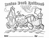 Coloring Pages Park Railroad Train Crossing Irvine Halloween Easter Christmas Children Pumpkin Color Printable Bounce Moon Irvineparkrailroad Patch Now Getcolorings sketch template