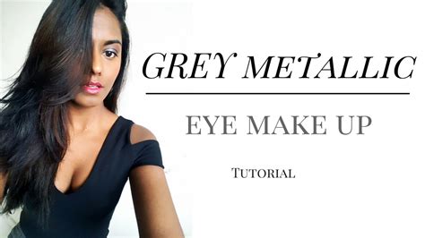 Grey Metallic Eye Make Up Tamil Indian Srilankan