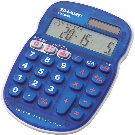 sharp calculators shrelsbbl el sb bl  digit handheld math quiz