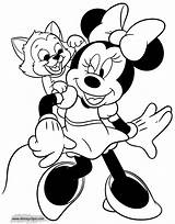 Minnie Coloring Mouse Pages Figaro Disneyclips Friends Disney Playing Animal Funstuff sketch template