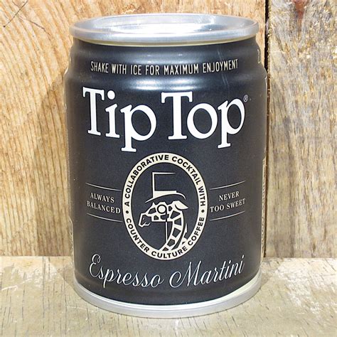 tip top espresso martini mini  ml oak  barrel