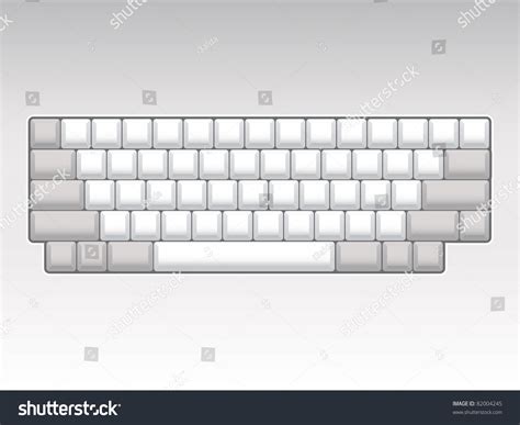 blank keyboard layout realistic illustration  shutterstock