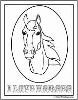 Coloring Horse Horses Pages Wild Print Quarter Galloping Jumping Color Head Getcolorings Show Riding Real Printable Words Colorwithfuzzy sketch template