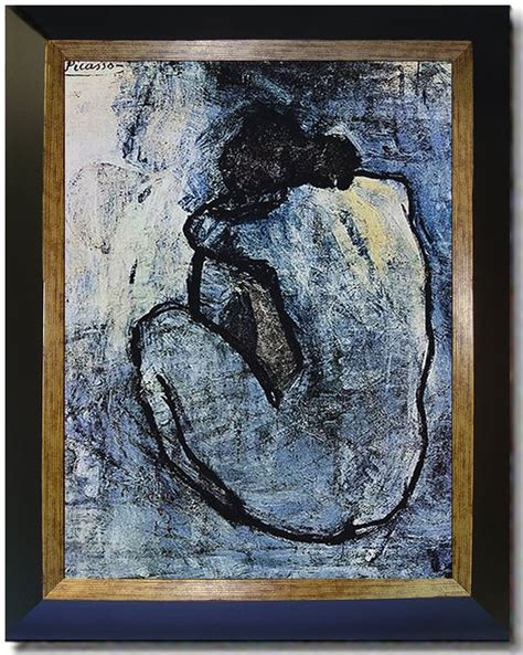 Picasso Blue Nude Framed Canvas Art Overstock 3405979