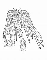 Gundam Wing Zero Drawing Charfade Ink Deviantart Link Zelda Getdrawings sketch template