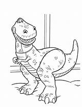 Coloring Trex Pages Rex Dinosaur Print Toy Story Disney Kids Bestcoloringpagesforkids Printable Tyrannosaurus Cages sketch template