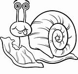 Snail Coloring Snails Lettuce Pages Vector Drawing Cute Clipart Printable Kids Cartoon Clip sketch template