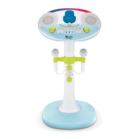 singing machine kids pedestal  lights detachable unit   fun voice changing effects