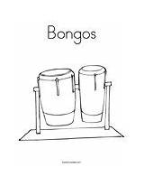 Bongos Coloring Music Search sketch template