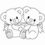 Coloring Teddy Bear Pages Visit Cute Printable sketch template
