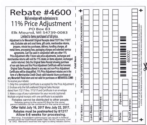 menards  price adjustment rebate