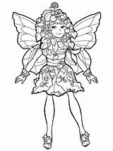 Coloring Pages Fairies Mystical Adult Mythical Color Books Christmas sketch template