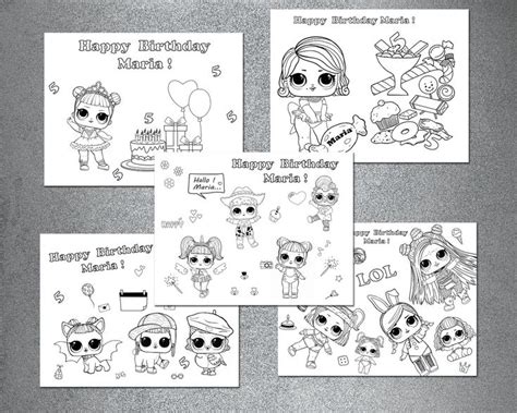 lol suprise birthday party coloring pages girls party birthday lol pets