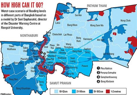 bangkok flood maps for tourists thaifloodeng thai