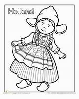 Coloring Pages Dutch Holland Traditional Kids Clothing Colouring Netherlands Color Peruvian Omaľovánky Detailed Crafts Sheets Worksheets Stitch Around Adult Board sketch template