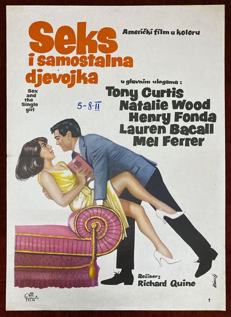 1964 original movie poster sex and single girl henry fonda lauren bacall