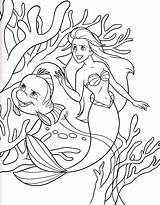 Licorne Sirene Princess Coloriagelicorne Princesse Fish Rapunzel sketch template